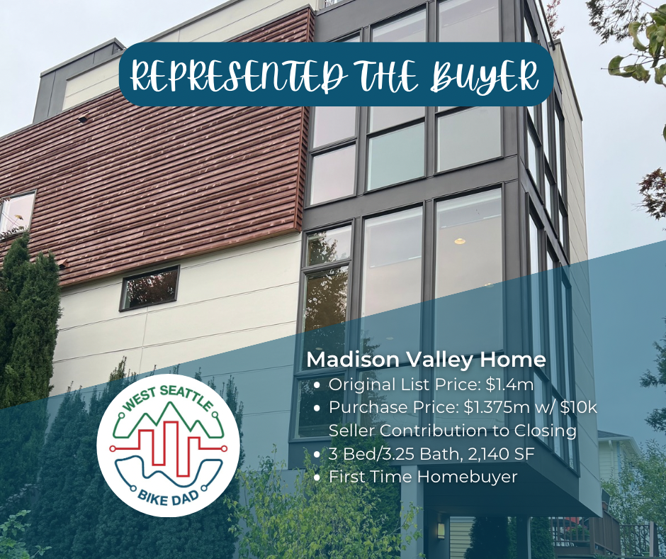 Madison Valley home was a first-time homebuyer sold for $1.375 million. A modern single family home with a rooftop terrace and walking distance to groceries, restaurants, and the G Line Rapid Ride.