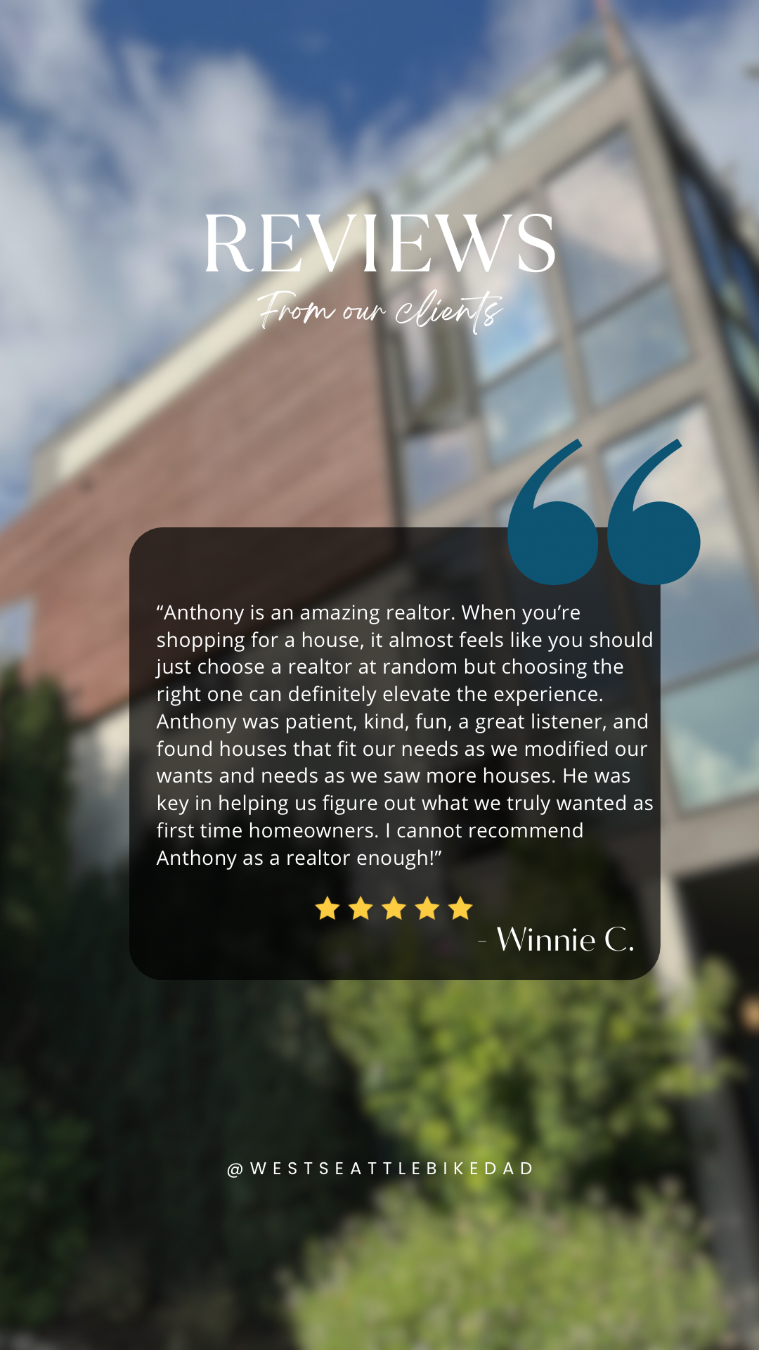Five Star Review from Winnie C.